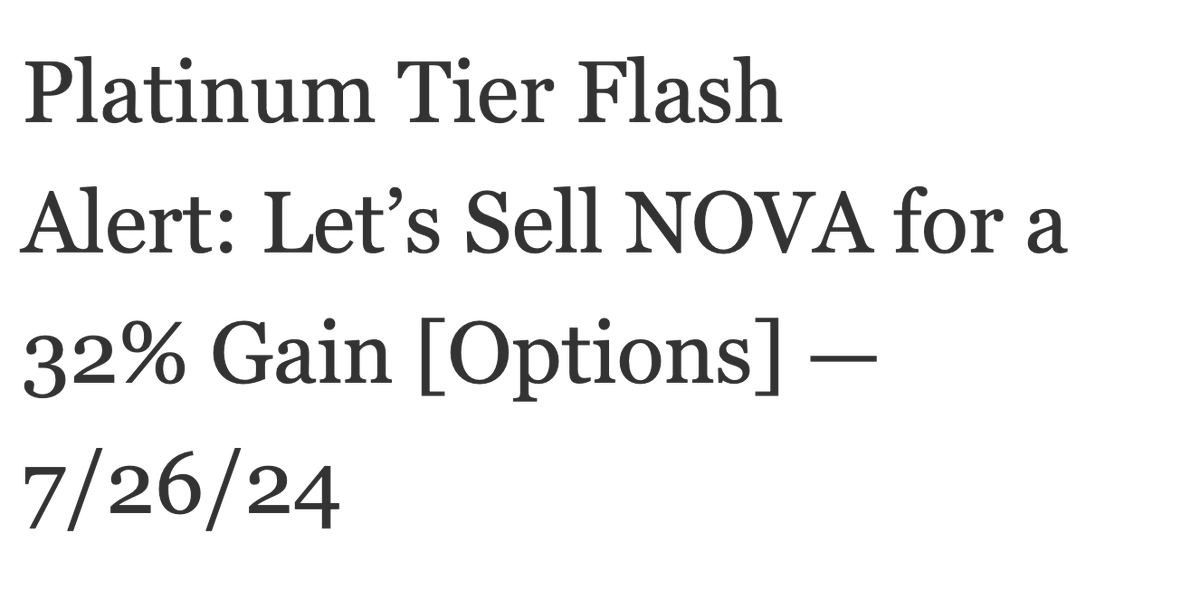 It's a slow Friday but it's always better when our community close a gain. For investment strategies and ideas across sectors, check out the link in bio. 
$NOVA
$BTC
$ETH
$UBER
$TSLA