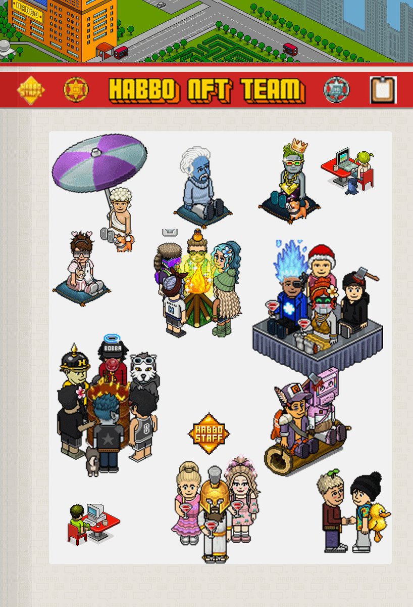 I'm happy to be part of this team ❤️it's a great team 🔥 <a href="/Habbo/">Habbo</a> 

#HabboNFT #Habbo #HabboCollectibles