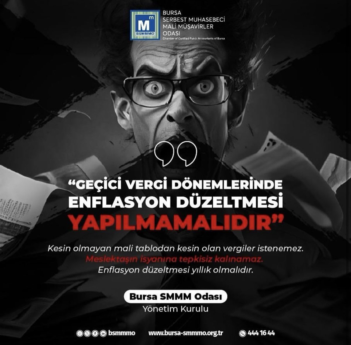 📌GEÇİCİ VERGİ DÖNEMLERİNDE ENFLASYON DÜZELTMESİ YAPILMAMALIDIR.
#EnflasyonMuhasebesi