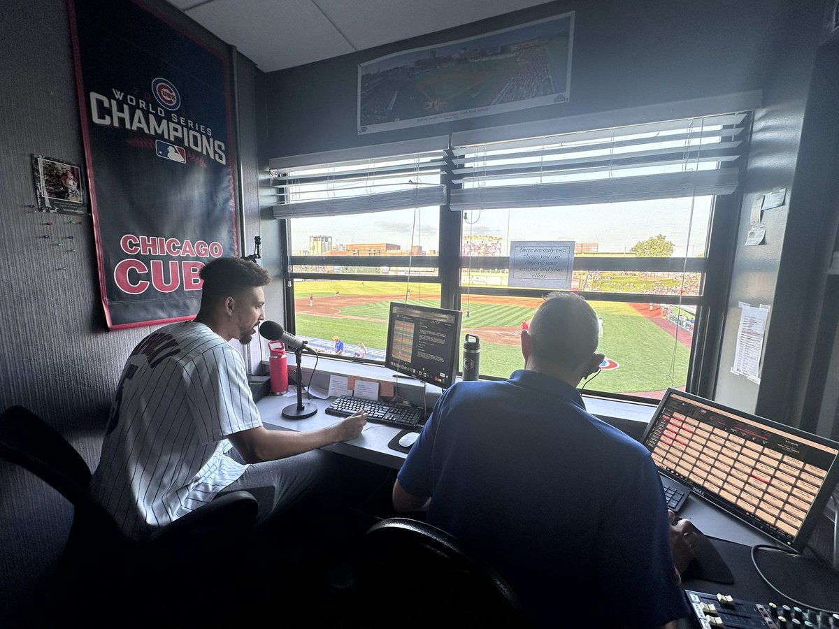 SBCubs's tweet image. I mean… we had to🤭

Welcome to the PA booth @jtheannouncer 🎙️ #dotcom