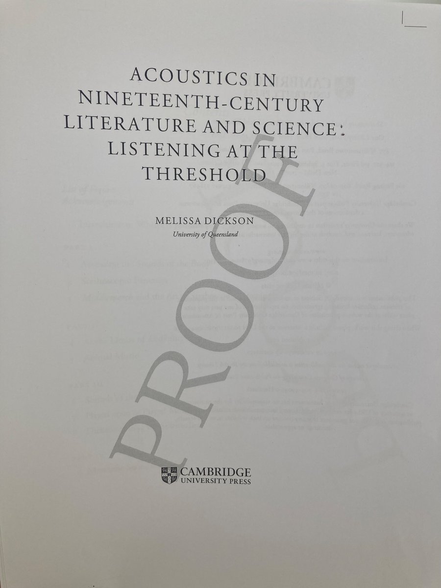 Settling in for the weekend with my red pen, a pot of coffee, and the proofs of my manuscript <a href="/CambridgeUP/">Cambridge University Press</a> on #19thC #sound and #acoustics #litsci #litmed #medhums