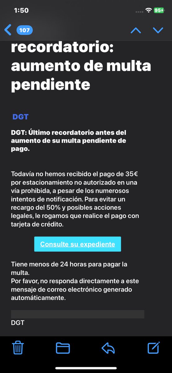 pabloskiramirez's tweet photo. #guardiacivil #DGT@Guardiacivil @DGTes #DGT #Guardiacivil no se si es un correo falso o verdadero espero su respuesta gracias https://t.co/5n9GW23Yia