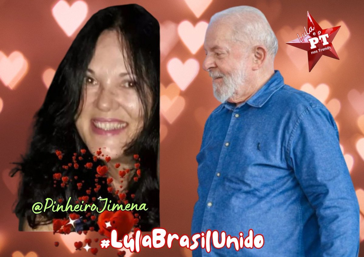 InesNasciment12's tweet photo. @augustotomanov @rosepaixao_on @parasamuel @LulaPTnosTrends @LulaOficial @ptbrasil @Alice_inland13 @MaluNogueiraPT @JoanadaPaz @ReginaMoura134 @WilmarPetista @Lora94353574 @Dry_ie @marcelsilvano Boa noite,  Augusto!🚩🌙🌟
#LulaBrasilUnido https://t.co/EnCmyr0SU3
