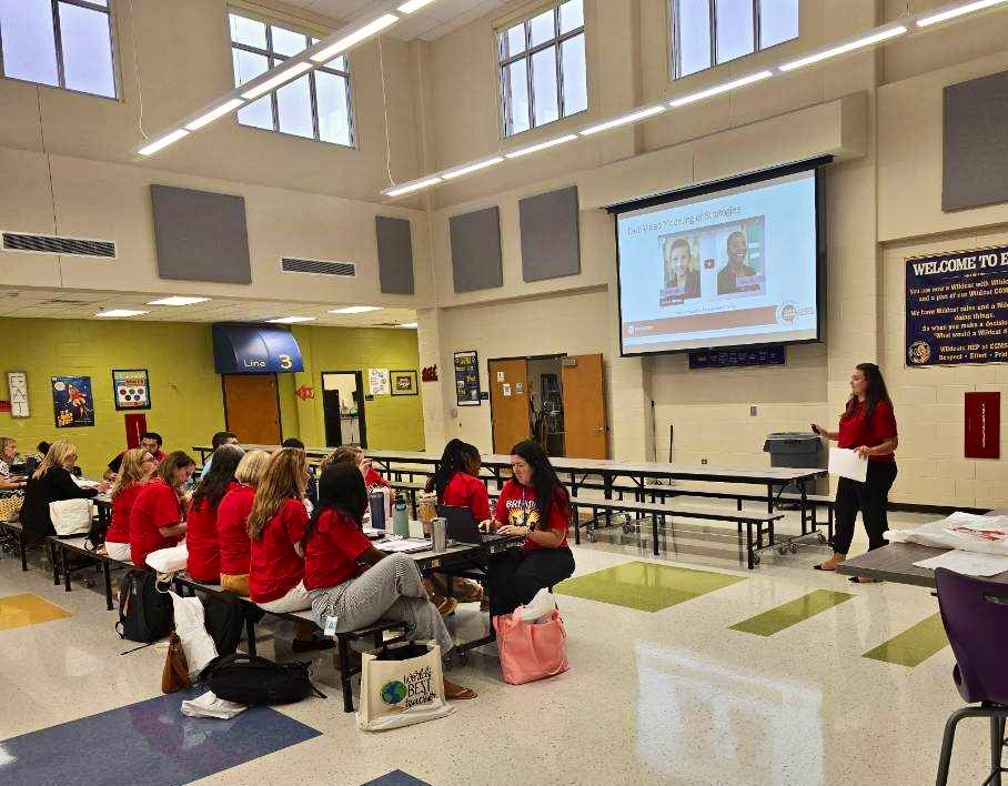 McKenzieSGay's tweet photo. Our Learning Engagement Institute was a blast π₯ at @ECMSWildcats East Cobb Middle!
Behavior IS communication!
Days like these are what make Cobb the best place to #TeachLeadLearn β€οΈπ€
@CobbSchools @CCSDSpecialEd @CCSDSpecialize1
#EngageCobb #ThisIsCobb https://t.co/JWqXkG36gE