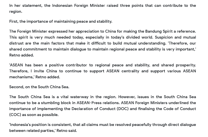 CollinSLKoh's tweet image. Indonesia has a balanced statement compared to Malaysia's, where it comes to SCS issues. kemlu.go.id/portal/en/read…