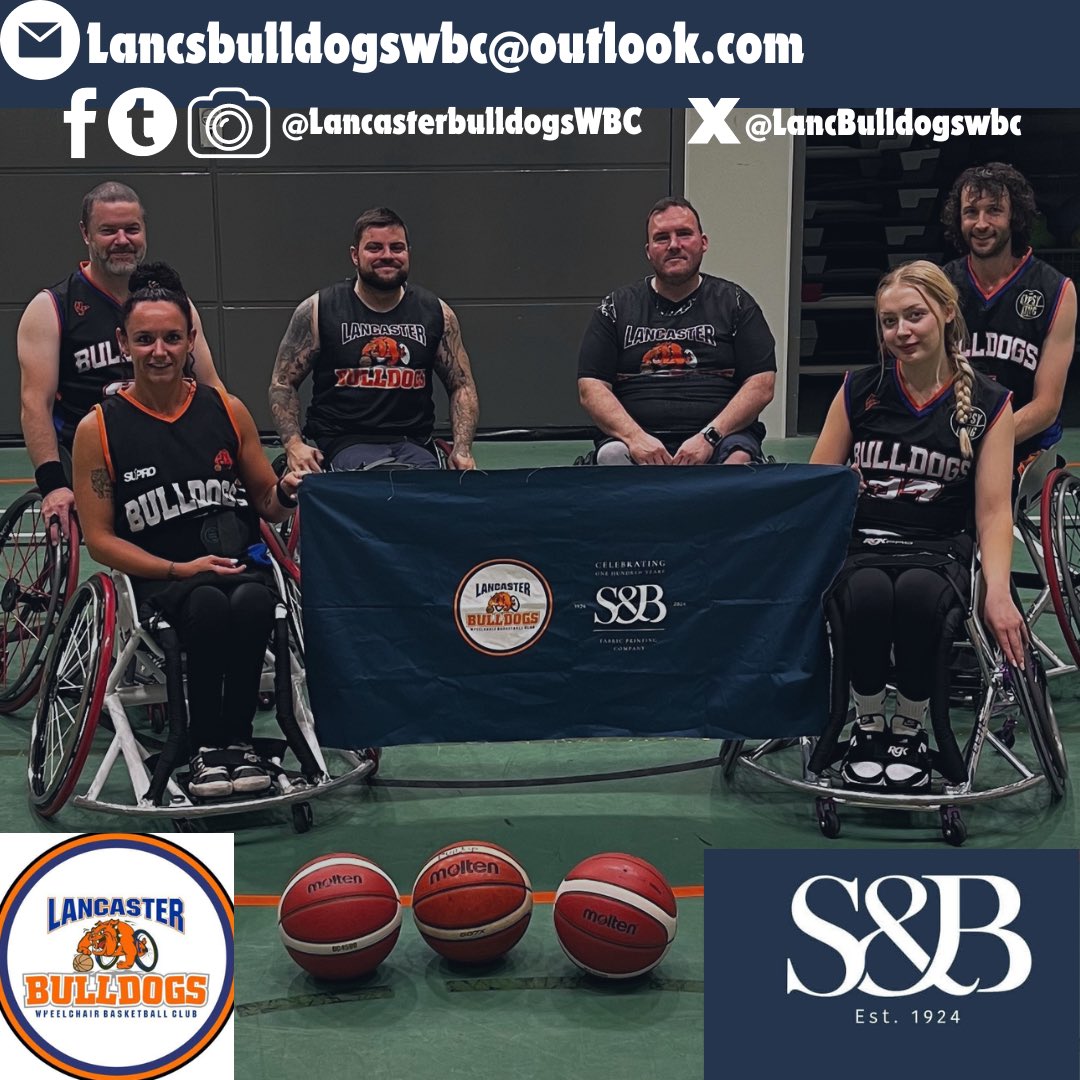 🚨 Huge Announcement 🚨 

The Lancaster Bulldogs wheelchair basketball club is honoured to partner with @standfastandbarracks  who have pledged to sponsor some home fixtures of the 2024/25 season! 

THANK YOU @standfastandbarracks , We can’t wait for the season to begin