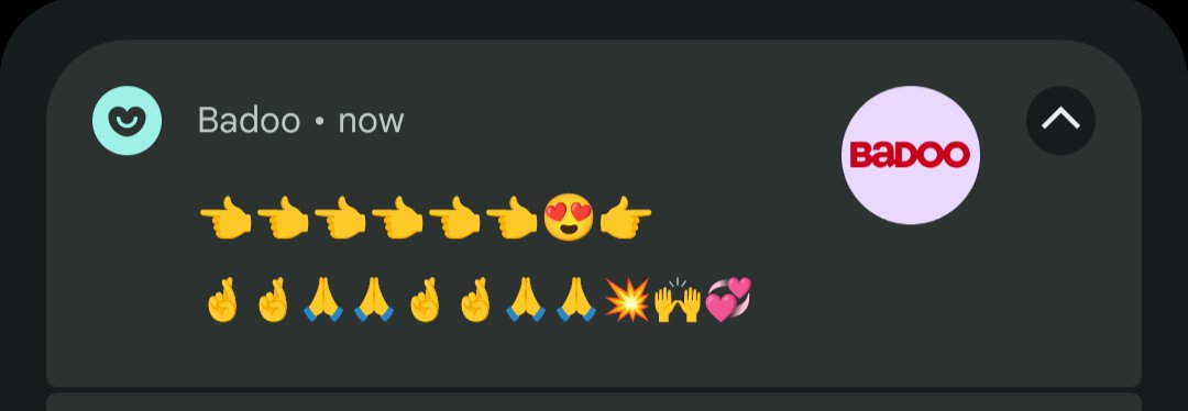 PeterSaulnier's tweet photo. I was on the fence about deleting the @Badoo app, but thanks to this insane notification I know it's ultimately the right thing to do. https://t.co/nNMF9BvNV7