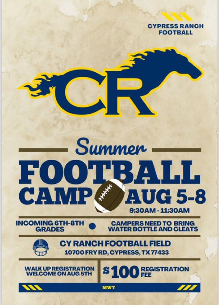 New Era at Cypress Ranch. Let’s get behind this staff!!!!