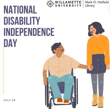 WU_Library's tweet image. National Disability Independence Day on July 26 celebrates the ADA signing in 1990, promoting equality and inclusion for people with disabilities. Let's continue to advocate for accessibility and empowerment. #DisabilityRights #ADAanniversary