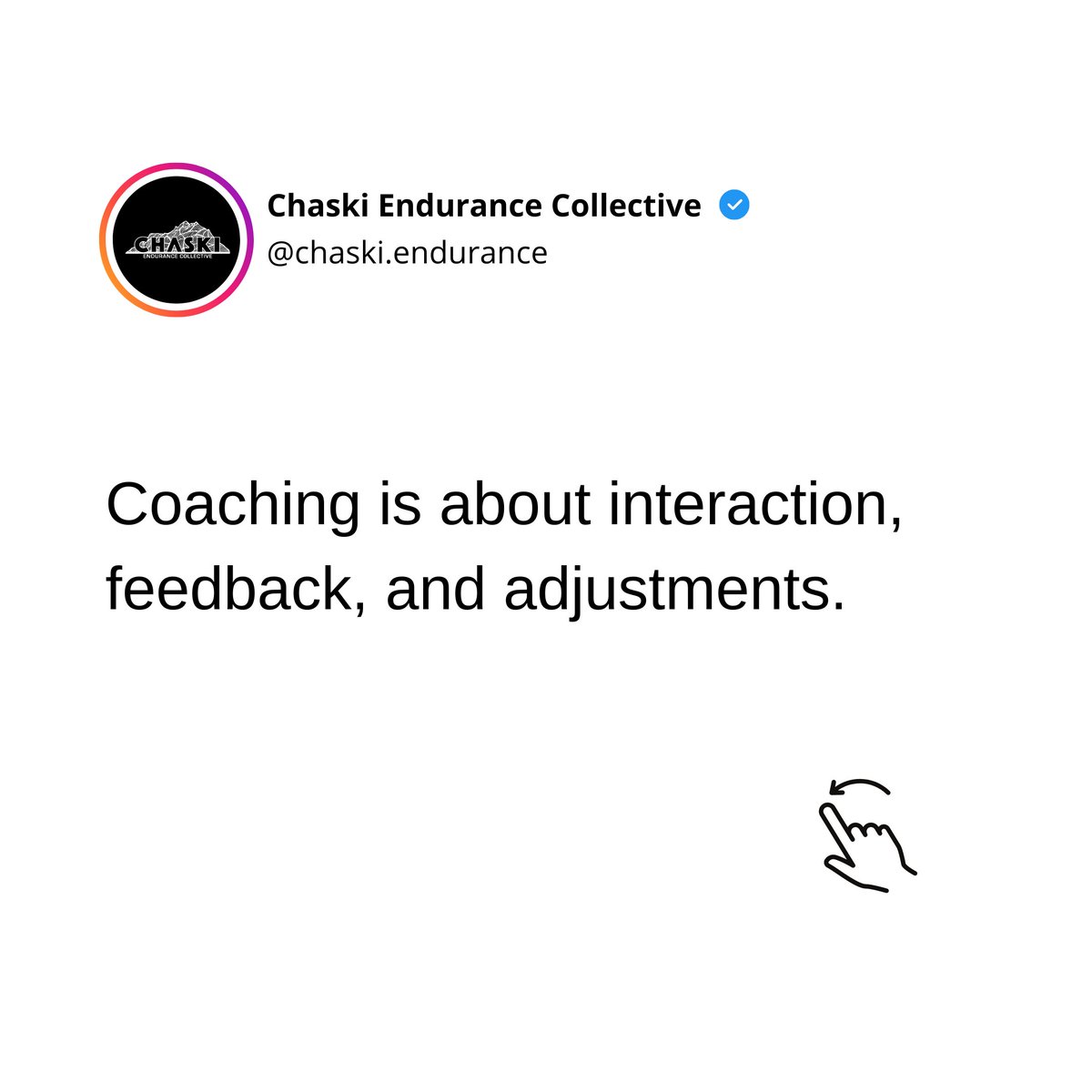 chaskiendurance's tweet image. Upgrade from automation to real, human coaching. Your goals deserve engagement. #InteractiveCoaching #RealSupport