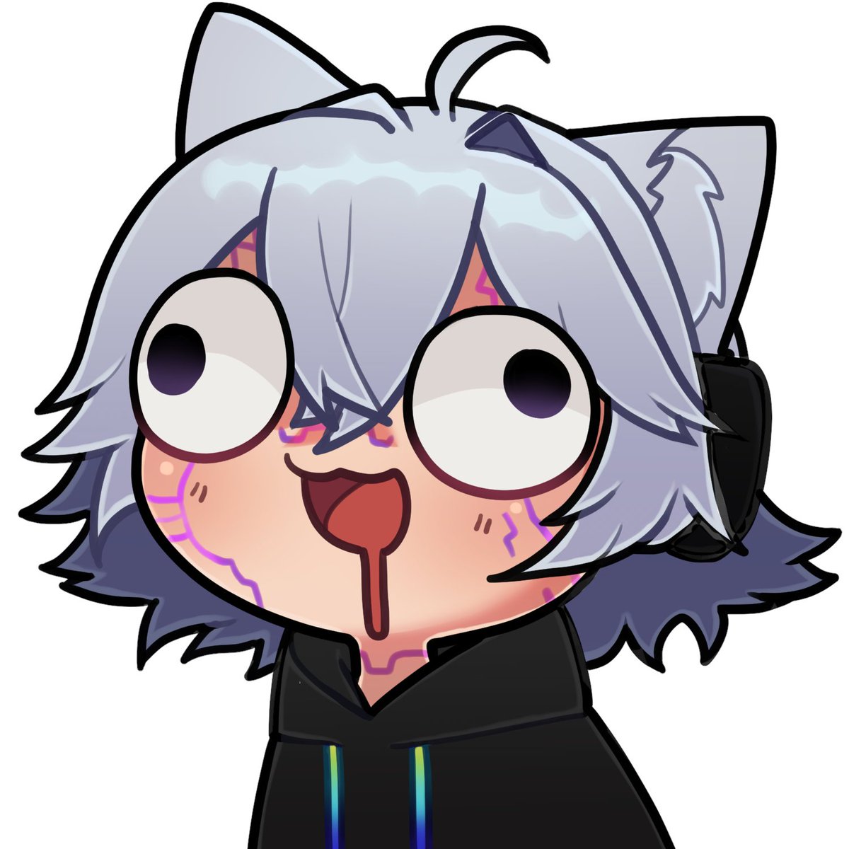 SenpaiVR's tweet photo. sooo the team decided to make me into an emote... ya'll tell me...  #TFW #PostProgramingFeeling https://t.co/CPT2tTYFa9