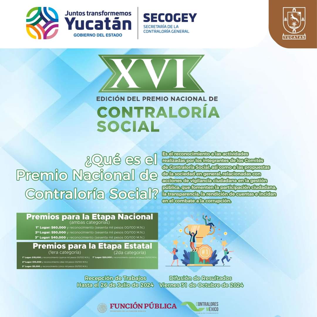 secogey's tweet photo. ¿Qué es la #contraloríasocial? participa en esta #Convocatoria y descubre la importancia que tiene en la #ciudadanía. Revisa las bases en: https://t.co/C9oKW10LDz https://t.co/LlKuSfYSOX