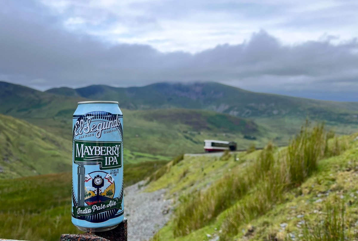 Our Sales Manager Josh may very well be the first person in the history of the world to enjoy a Mayberry while taking in the rugged, mountainous landscape of Wales!