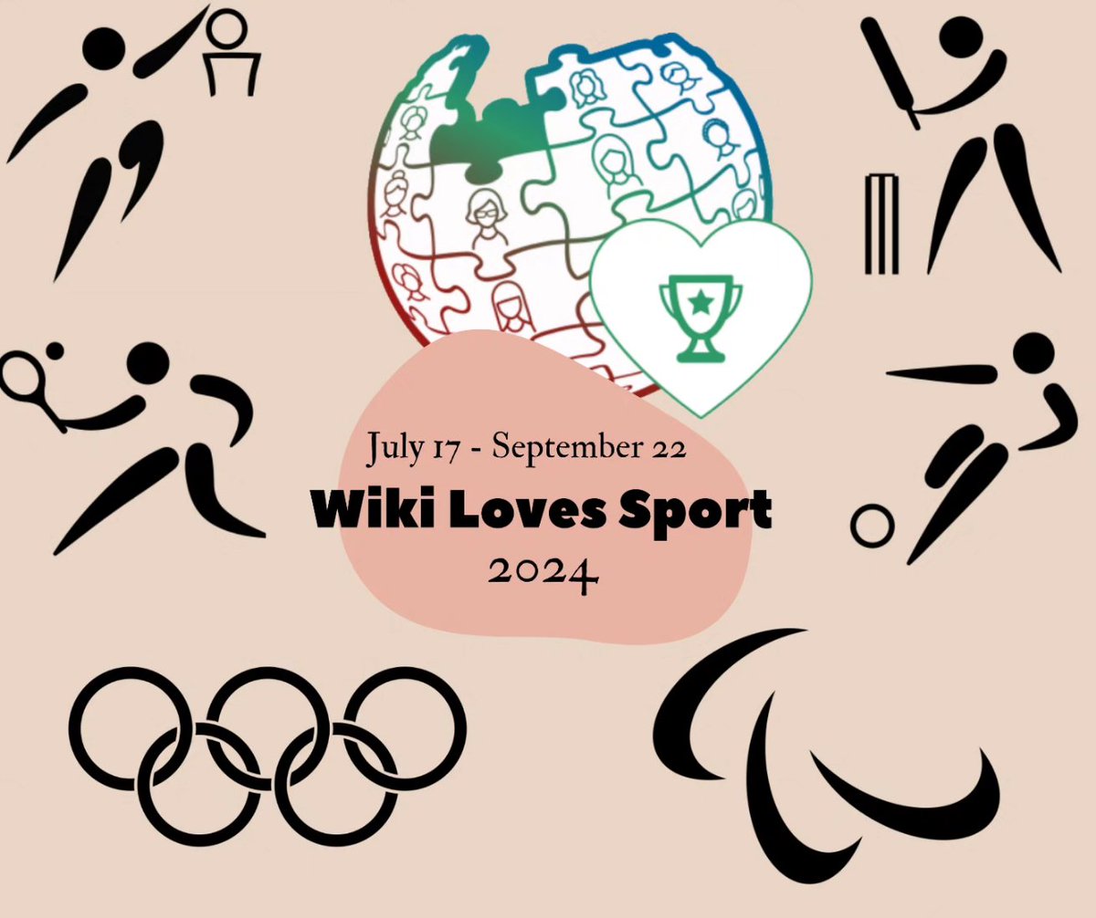 WikiLovesSport's tweet image. 📣 #Paris2024 al via!🏅

Unisciti a noi per la campagna #WikiLovesSport2024, arricchisci #Wikipedia, #Wikiquote e @itWikibooks con contenuti dedicati allo sport e vinci uno dei premi! 🏆 
Attenzione particolare a donne, persone non binarie e paratleti: meta.wikimedia.org/wiki/Wiki_Love…