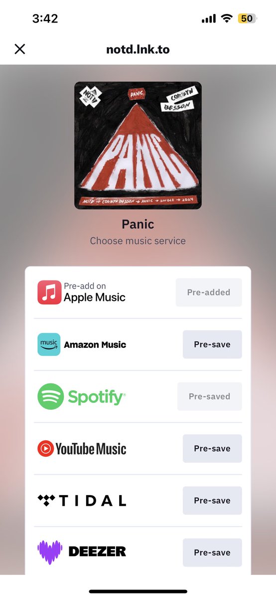 itsvalentinaR's tweet photo. @corbynbesson gotchu on apple music and spotify king ! 🫶🏻 https://t.co/urFS03dMac
