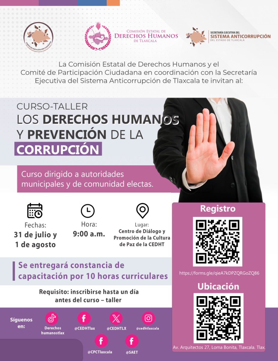 Secretaría Ejecutiva Sistema Anticorrupción Tlax. (@sesaet) on Twitter photo 