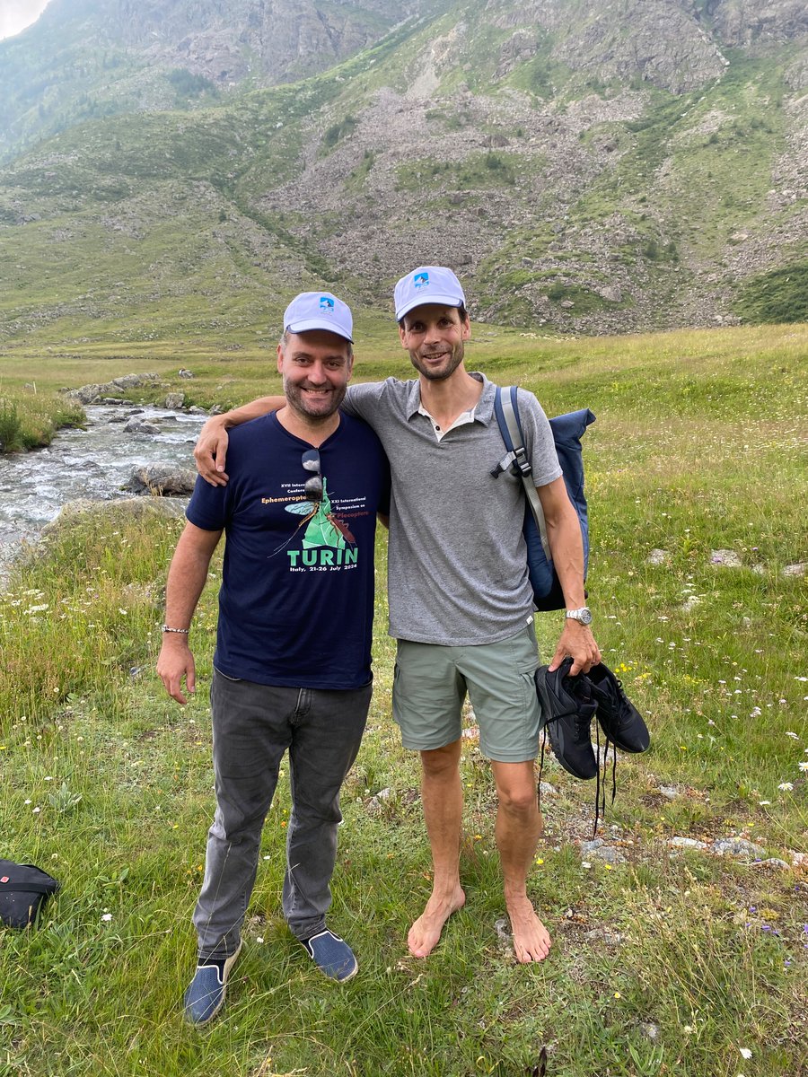 Great excursion to the Upper #Po river, to Pian della Regina Crissolo and collect #mayflies &amp; #stoneflies….