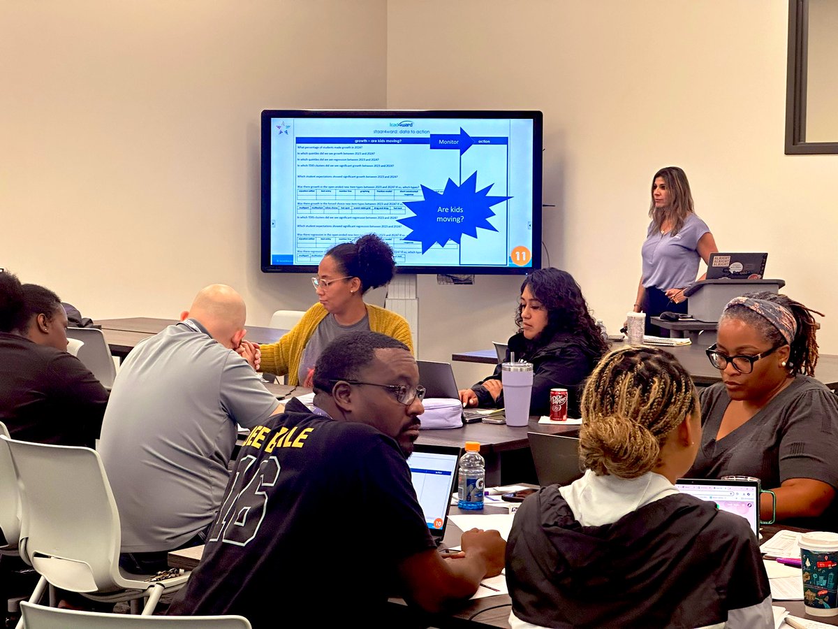 HumbleISD_HHS's tweet image. Excited to have Stephanie from @Lead4ward hosting our professional development on data with the HHS leadership team! 

Instructional coaches, admins, and team leads are building our capacity to improve student achievement! 📈

 #LockedIN🔒
 #InstructuonalLeadership 
#DataDriven