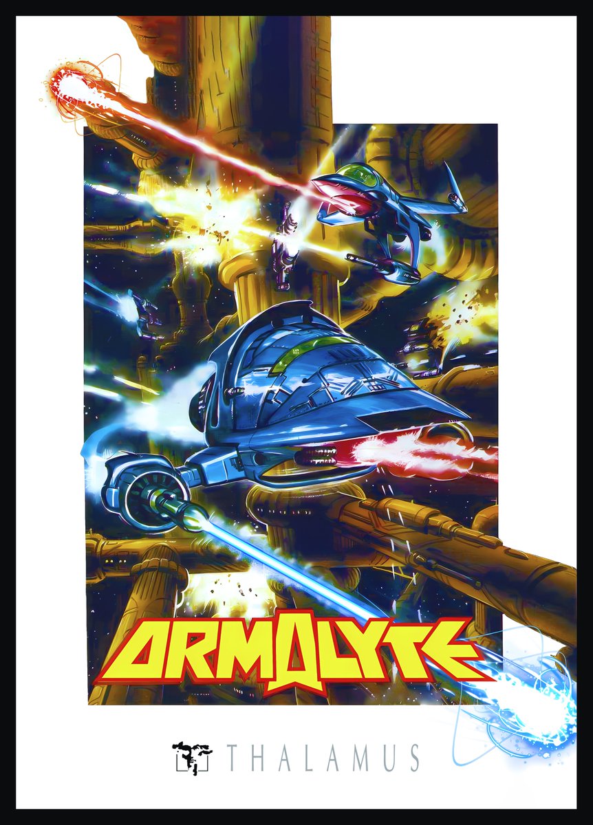 GaryArnott's tweet photo. Dug the crayons back out to show some A3 sized love to #Armalyte by @thalamusdigital ๐๏ธ๐๐ผ๏ธ๐น๏ธ๐
#Commodore64 #C64 #Amiga #AtariST #OliverFrey #OliFrey #Artist #GameArt #Artwork #Art #8bit #shmup #shooter #Retrogaming #Retrogamer #Retrogames #retro #Thalamus #Newsfield #Nostalgia https://t.co/cMa2r0E821