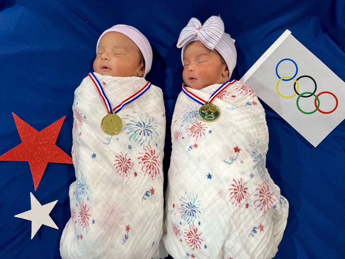 We give this duo a perfect🔟for cuteness! We are excited to cheer on #TeamUSA 🇺🇲 in the 2024 #Olympics as they go for the gold! 🏅

From future Olympians to adorable twins, our hospital delivers award-winning care, every step of the way!