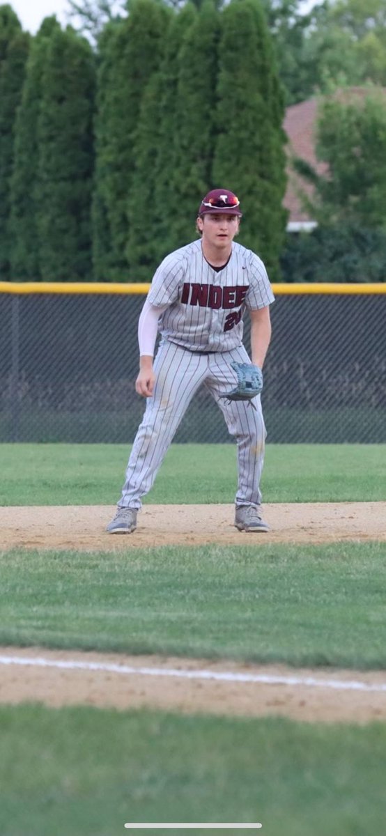 indeebaseball's tweet image. Congratulations to SR 3B- Trey Weber- 2nd Team All-District!