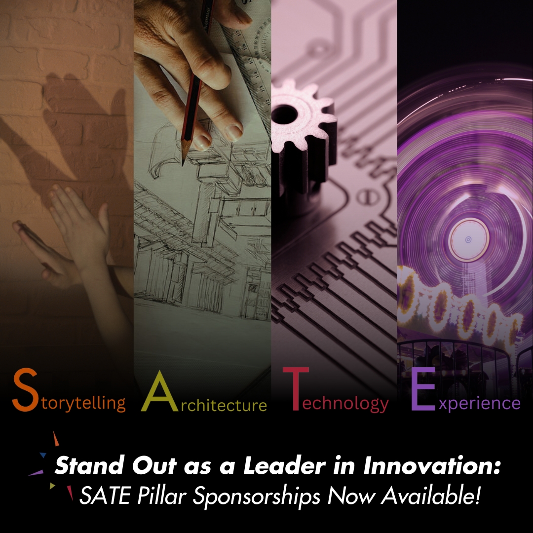 ThemedEntertainment (@tea_connect) on Twitter photo Become a SATE Pillar Sponsor! 🚀✨
This is an amazing opportunity for those looking to amplify and FULLY represent one of our core pillars at our SATE conferences – for more information, reach out to Chloe Hausfeld (chloe@teaconnect.org) for how you can become a pillar sponsor. Become a SATE Pillar Sponsor! 🚀✨
This is an amazing opportunity for those looking to amplify and FULLY represent one of our core pillars at our SATE conferences – for more information, reach out to Chloe Hausfeld (chloe@teaconnect.org) for how you can become a pillar sponsor.
