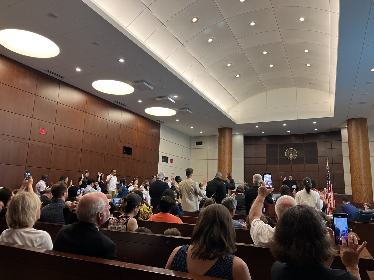 Today, we had the honor of attending a naturalization ceremony for Tamim, our IT Coordinator. It was so special to cheer him on and celebrate this incredible milestone with him. 

Congratulations to Tamim and the other 48 individuals who became U.S. citizens today!