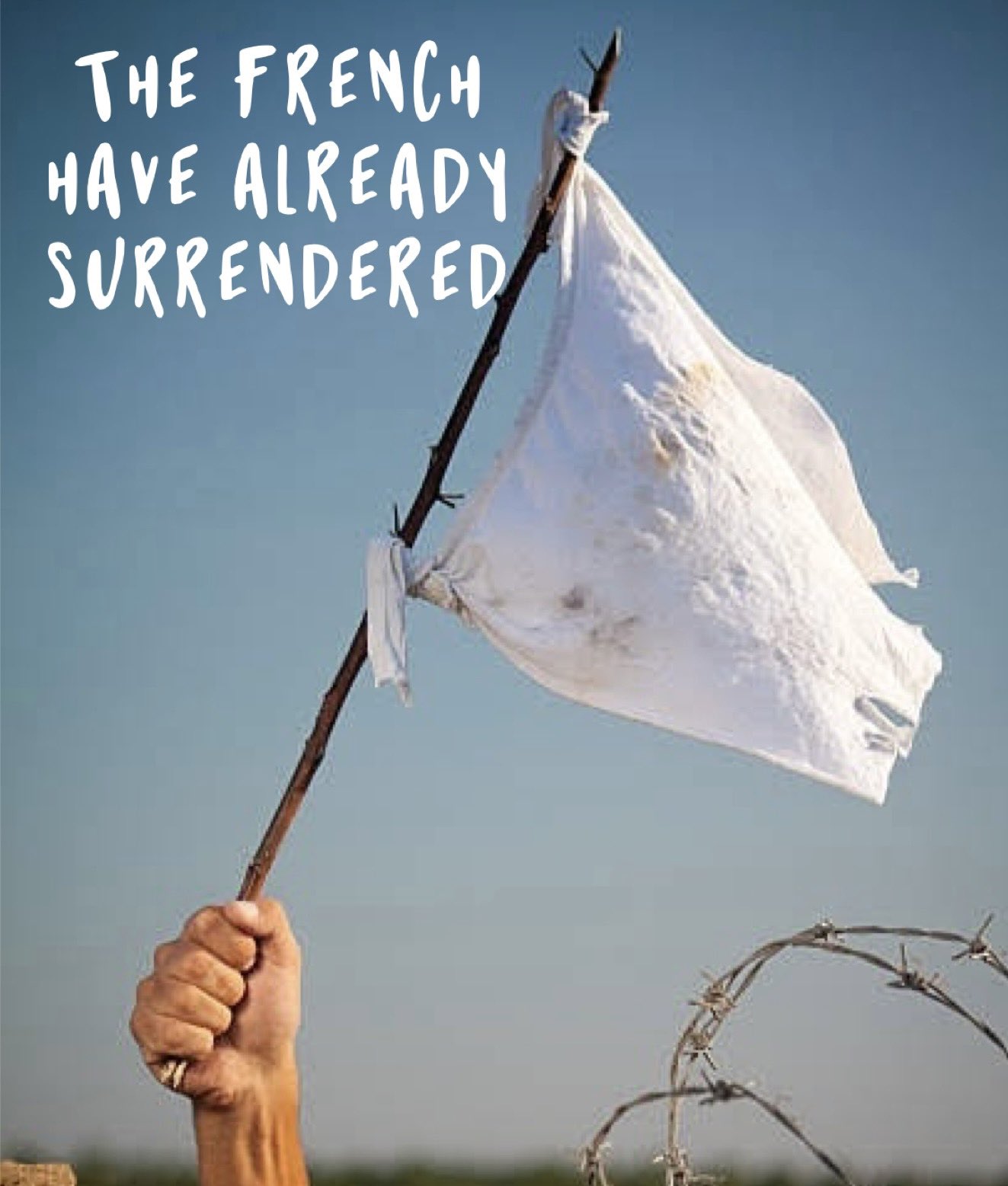 White Flag Surrender Memes Are The Holidays Over Yet? Card – Tiny