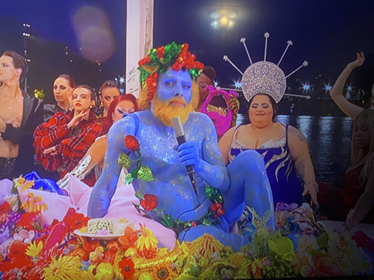 Papa pitufo en #CeremoniaDeApertura