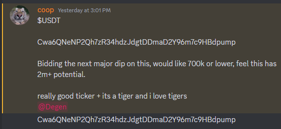 cooptradescoins's tweet photo. ALL IN $USDT

This tiger is literally so supreme and swag guys literally so cool i literally love tigers litewally...

@AuroraAlphaa https://t.co/4OEkoOHrcn