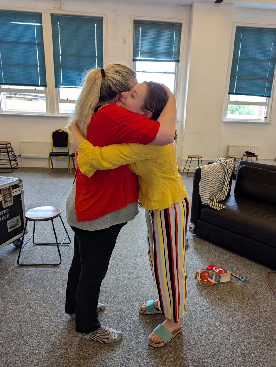 Kimiburnett's tweet photo. Final rehearsal with these two gems! 💓 

#Laurenbugg
@AshleyHopeAllan 
@evieguttridge

Catch #Flapping on 07 &amp; 09 Aug  ❤️  @53two 

#OffCut2024

#Offcutter

#Offcutters https://t.co/6rWaRf5fP4