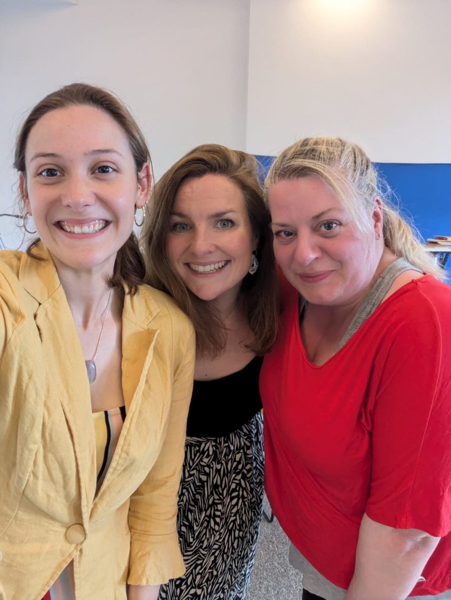 Kimiburnett's tweet photo. Final rehearsal with these two gems! 💓 

#Laurenbugg
@AshleyHopeAllan 
@evieguttridge

Catch #Flapping on 07 &amp; 09 Aug  ❤️  @53two 

#OffCut2024

#Offcutter

#Offcutters https://t.co/6rWaRf5fP4