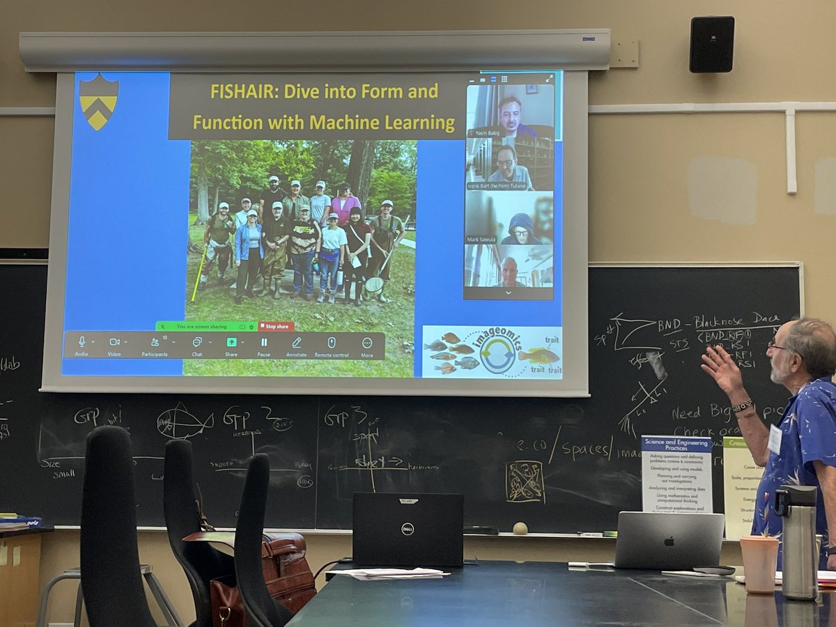 HMS science teacher Sarah Marino presents the results of her research at the summer QUEST program at Princeton University where teams of science teachers from across the state dove into some real-world environmental studies in the field and in the lab.