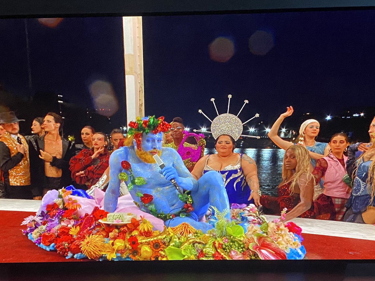 Ok, the Olympics is a little different from when I competed…. What is going on here?!?! #OlympicGames  #Paris2024 #blueguy #smurf