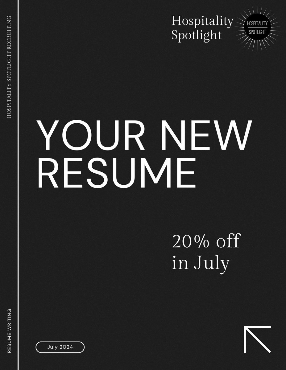 HospitalitySpot's tweet photo. 🚀 Transform Your Career with Our Expert Resume Writing Service! 

Stand out in today’s competitive job market with a professionally crafted resume! 🌟

🎉 Get 20% off before July ends! 
https://t.co/0DRkEl68Kp

#ResumeWriting #Career #JobSearch #ProfessionalResume #CareerGrowth https://t.co/uNLDbT2z6s