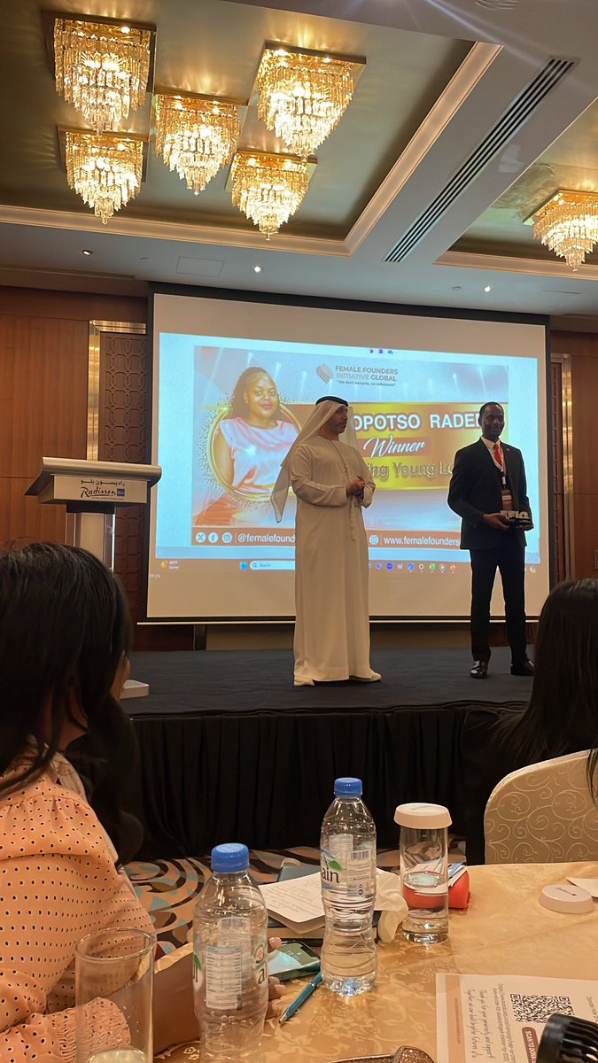 kgopotsoradebe's tweet photo. Honored to receive the Female Founders Initiative Global Emerging Young Leader award, surrounded by inspiring leaders. Grateful for the support. 
To God be the glory! 🙌🏾
Here's to continued growth and impact! ✨#Gratitude #EmergingYoungLeader #FemaleFoundersInitiative https://t.co/DodV6Yoi4i