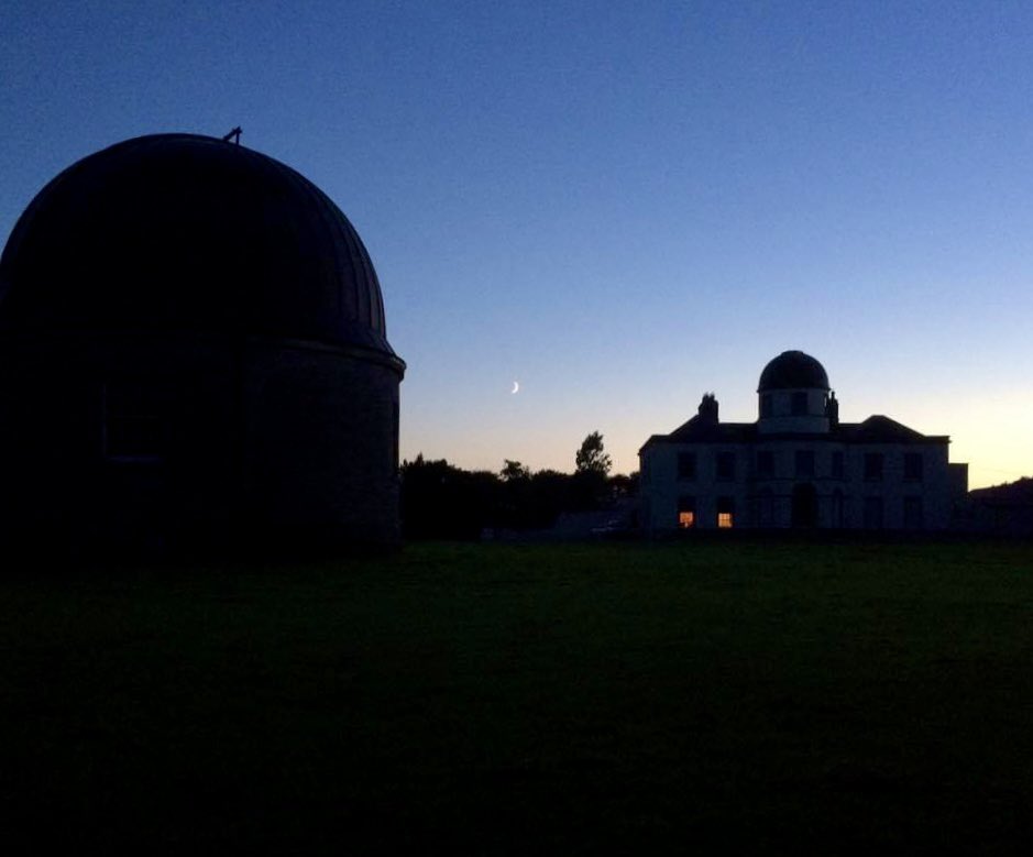 John Flannery (@theskybyeye) on Twitter photo This came up on a timeline from 7 years ago on this day at <a href="/DIASDunsink/">DIAS Dunsink Observatory</a>
The crescent moon sits serenely between the South Dome and the main Observatory building, with promise of a clear night ahead. This came up on a timeline from 7 years ago on this day at <a href="/DIASDunsink/">DIAS Dunsink Observatory</a>
The crescent moon sits serenely between the South Dome and the main Observatory building, with promise of a clear night ahead.