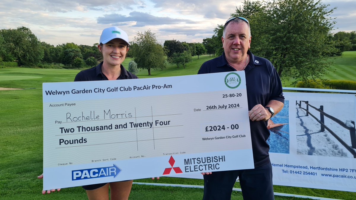 welwyngcgolf's tweet photo. Congratulations to the winner of Pro Am 8 sponsored by @Pacair in aid of Carter’s Sunflowers nursery - @RochelleMorris
@meuk_les 
@andycollie72 https://t.co/99CDmroeD8