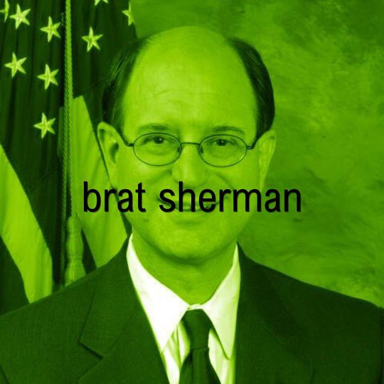 BradSherman's tweet image. Existing within the context 🌴 🥥 

#bratsherman

#demobrat