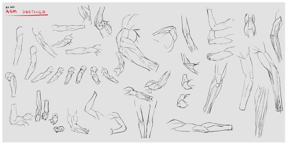 💠 Anatomy Grind Vol 3: Arms ✧ The Arm section review is complete -> Hands are next ✧ Hardest thing for me to grasp: The inner side of the arm.  ✧ Feels rewarding to understand it better now!  My study notes and sketches