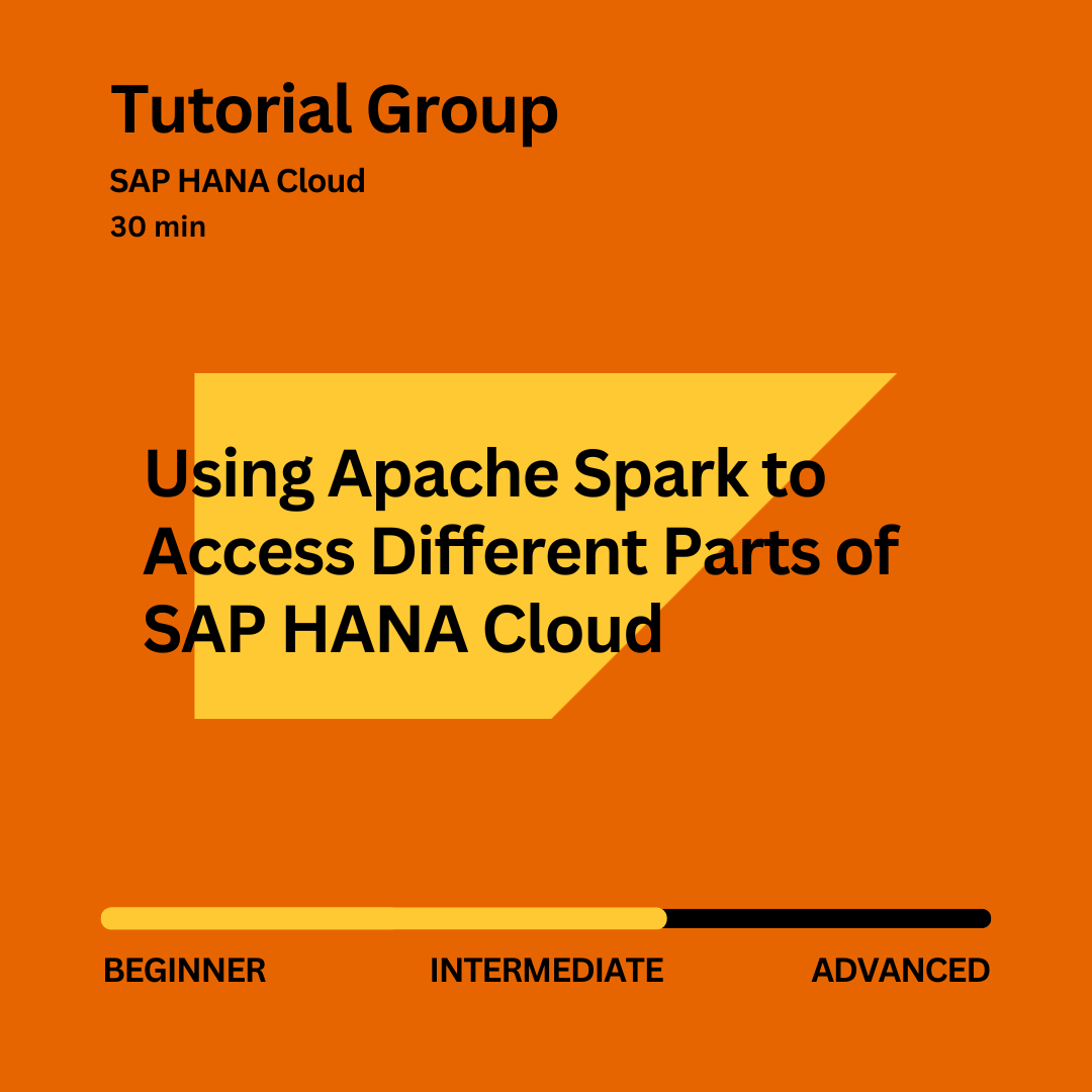 SAPCommunity's tweet image. How to access an SAP HANA Cloud database instance using Apache Spark ➕ access an SAP HANA Cloud data lake relational engine instance using Apache Spark.

🔶 sap.to/6015cjO8V