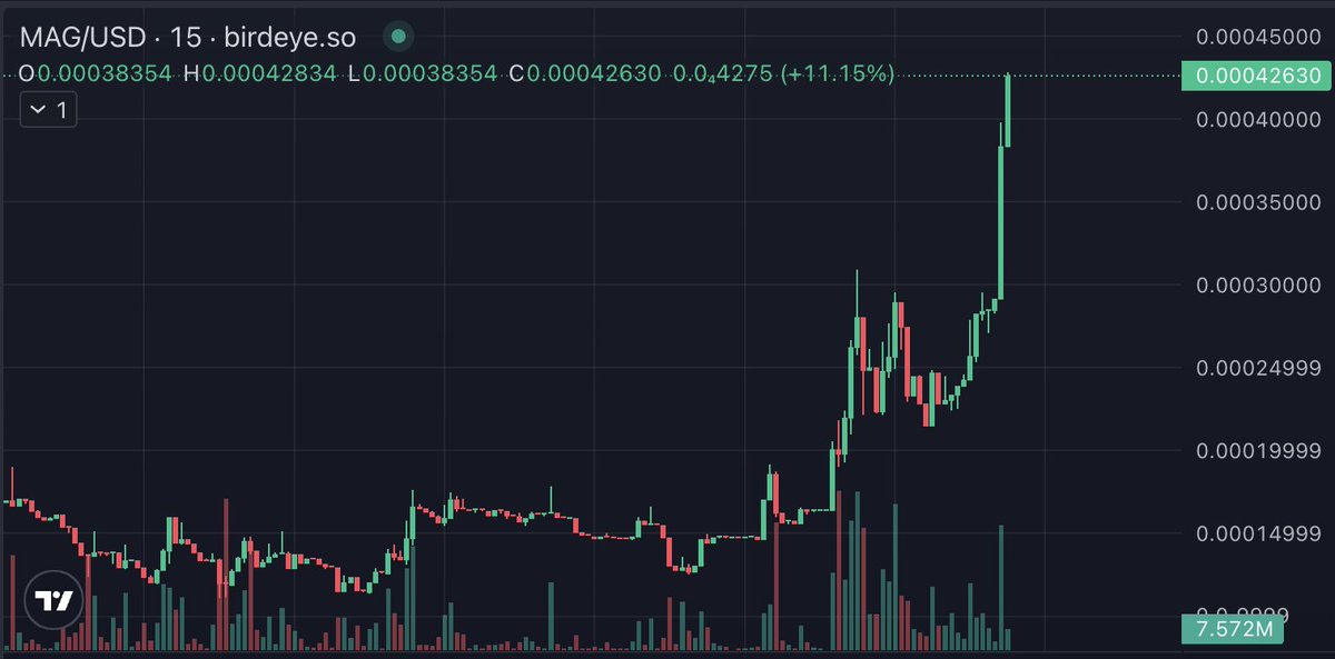 yerrpt's tweet image. $MAG is making a run for it!