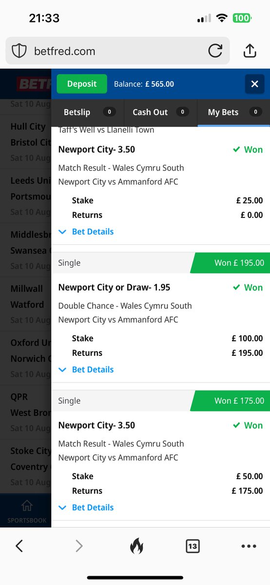 Richie_Roc's tweet image. Lovely to have the Cymru South back up and running. Annoying to see Llanelli of
all teams draw and ruin the treble despite dominating the game but main bets land  #GamblingTwitter #SupportLocalLeagues