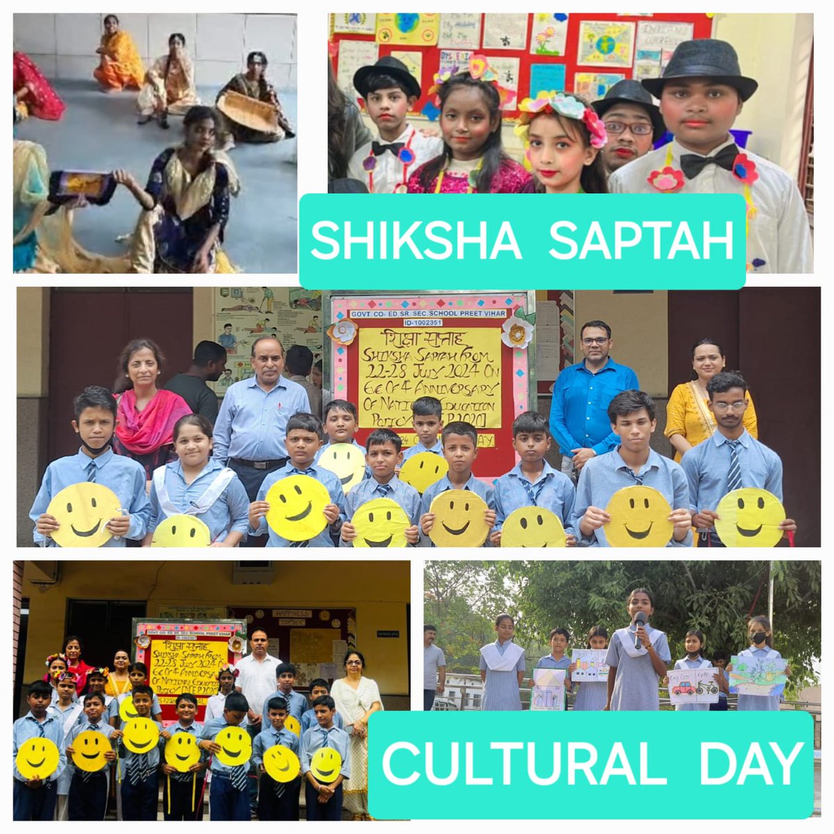 gcssspv's tweet photo. SHIKSHA SAPTAH, DAY 4,  25-7-2024, CULTURAL ACTIVITIES were conducted to foster understanding of cultural heritage, traditions, collaboration, sense of unity &amp; harmony among students in  @gcssspv
The students and teachers participated in full zeal. 
@Dir_Education https://t.co/MWJd420Wps