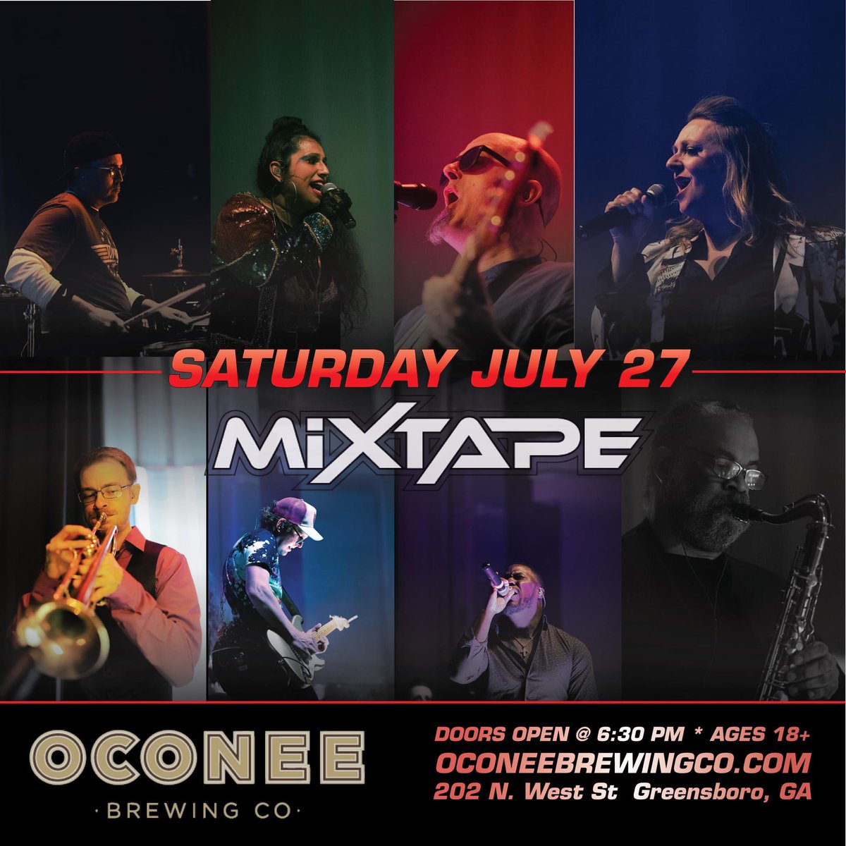 MIXTAPEatl's tweet photo. Lake Oconee friends!!
What are you doing Saturday night?
@oconeebrewingco 
#mixtape #lakeoconee #concert https://t.co/b21CLOw7fr