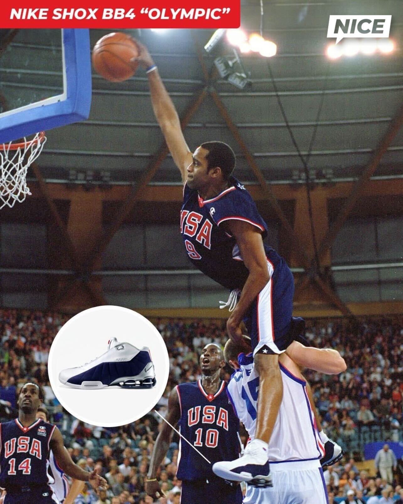 Nike shox bb4 olympic sale