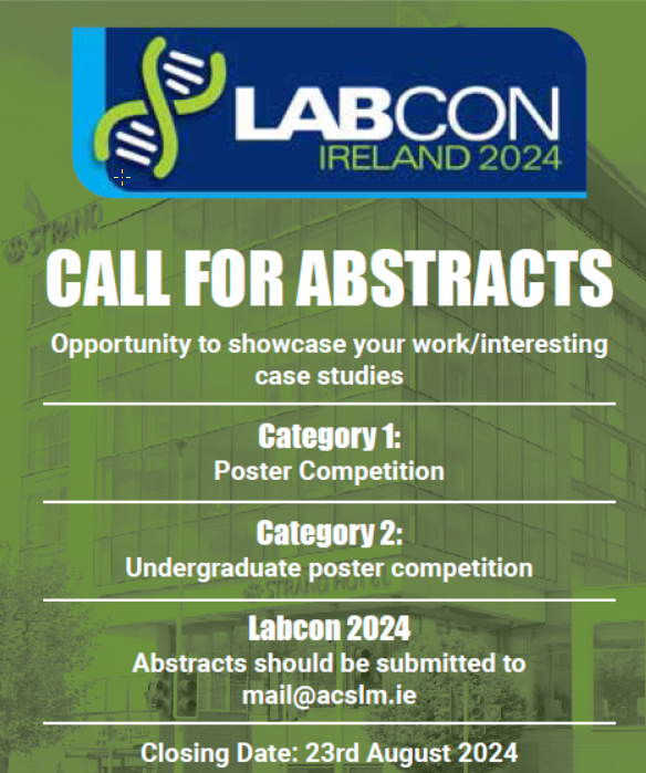 ACSLM CPD Officer: Leo Mulvany (@acslm_cpd) on Twitter photo The Academy has opened registration for LabCon 4th & 5th October, The Strand Hotel, Limerick. Book now. Registration & programme: bit.ly/4bZTSj9
#medicalscientists #medicalscience <a href="/BioSci_MTU/">Biological Sciences - MTU</a> <a href="/ATU_GalwayCity/">ATU Galway City</a> <a href="/ACBI1/">ACBI</a> <a href="/UCCBiomedSoc/">UCC BiomedSoc</a> <a href="/WeHSCPs/">National HSCP Office, HSE</a> <a href="/MedLabAssoc/">MLSA</a> The Academy has opened registration for LabCon 4th & 5th October, The Strand Hotel, Limerick. Book now. Registration & programme: bit.ly/4bZTSj9
#medicalscientists #medicalscience <a href="/BioSci_MTU/">Biological Sciences - MTU</a> <a href="/ATU_GalwayCity/">ATU Galway City</a> <a href="/ACBI1/">ACBI</a> <a href="/UCCBiomedSoc/">UCC BiomedSoc</a> <a href="/WeHSCPs/">National HSCP Office, HSE</a> <a href="/MedLabAssoc/">MLSA</a>