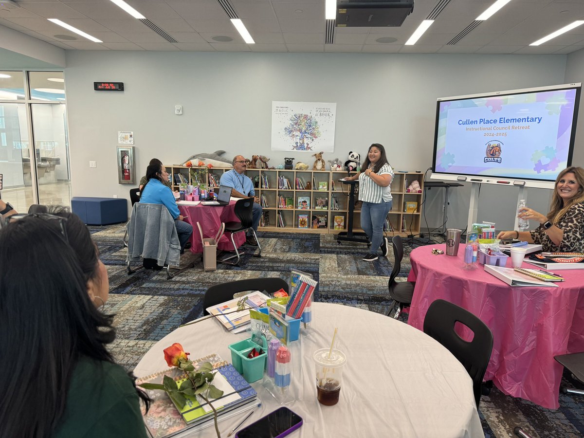 It was a great morning meeting with our Instructional Council for the 2024-2025 year. This leadership team is ready to show our power with in and bring all the pieces together! <a href="/CCISD/">CCISD</a> <a href="/KelsieMorris12/">Kelsie Morris</a>
