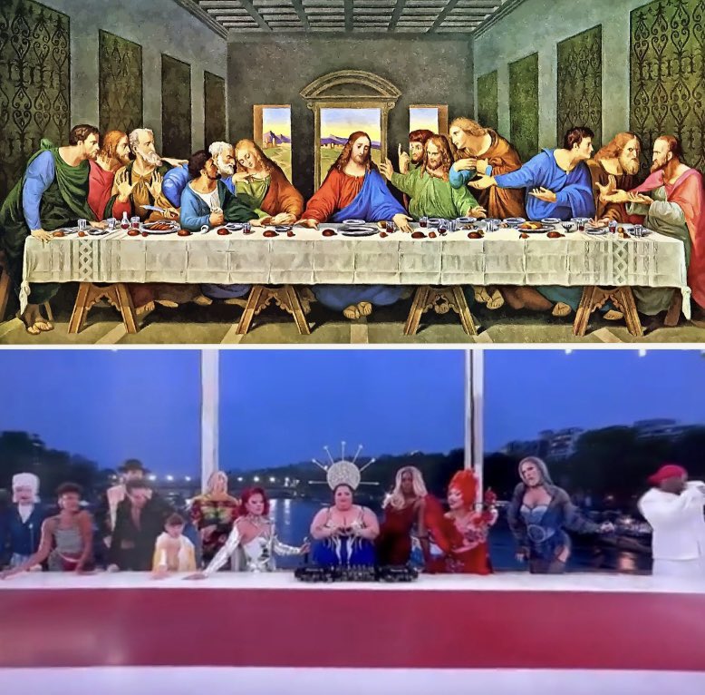 The opening ceremony of the Olympics making fun of Christ and the Last Supper.

Is anyone out there still denying that LGBTQ is a demonic cult?