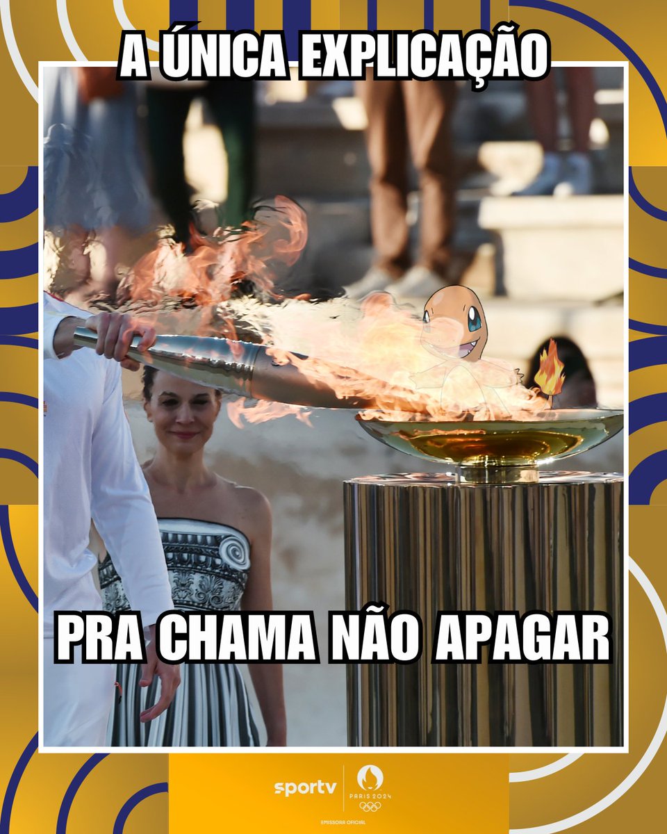 sportv's tweet photo. É chuva, correria, multidão, mas essa tocha não apaga de jeito nenhum 😂😂😂
#OlimpíadasNoSportv #CerimoniaDeAbertura #Tocha https://t.co/Ljv06t75u3